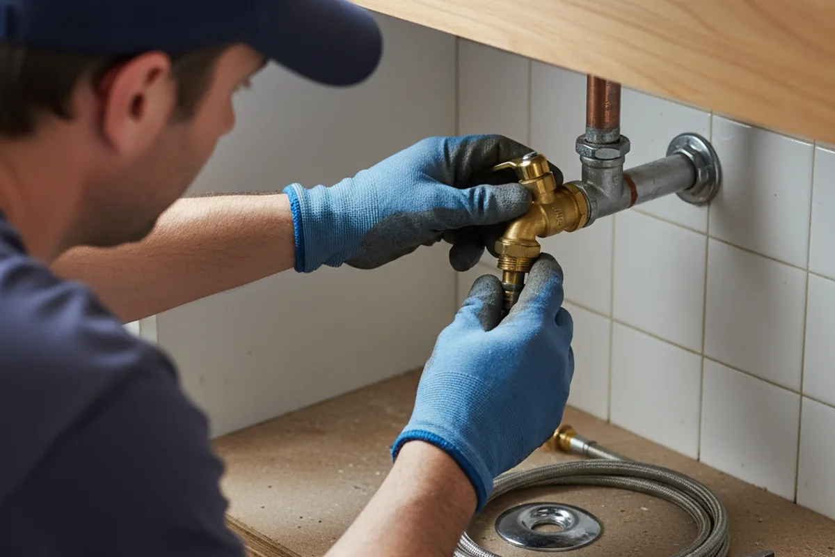 Shutoff valve and fitting work during Faucet and Fixture Repair in Wagener